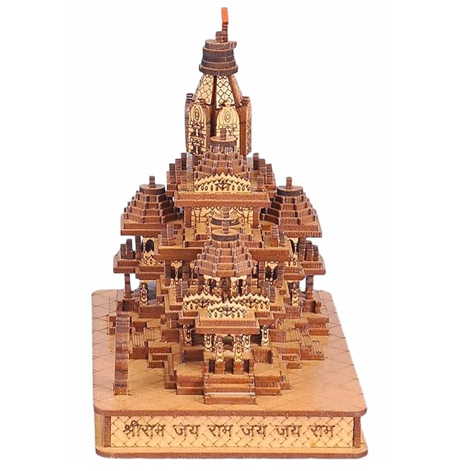 Shri Ram Janmbhoomi Ayodhya Wooden Temple | Pack of 1