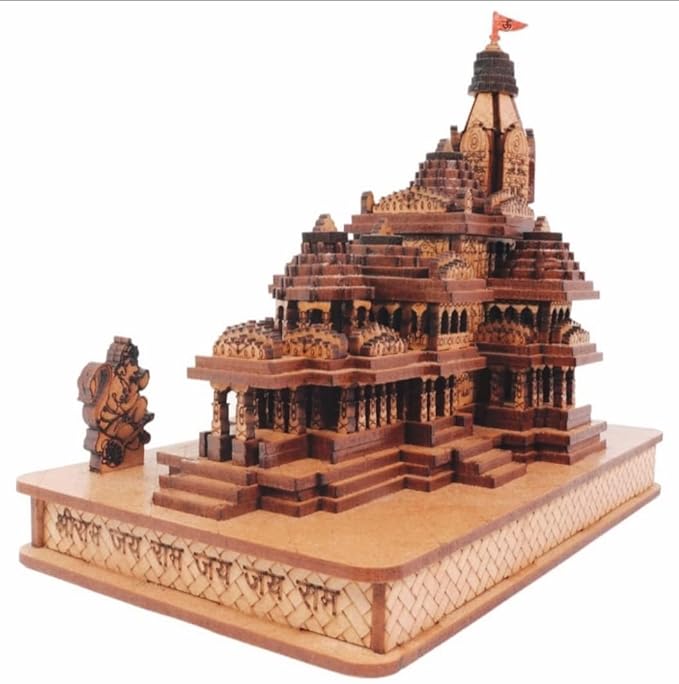 Shri Ram Janmbhoomi Ayodhya Wooden Temple | Pack of 1