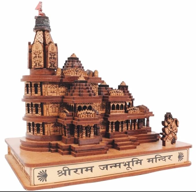Shri Ram Janmbhoomi Ayodhya Wooden Temple | Pack of 1