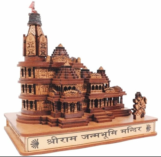 Shri Ram Janmbhoomi Ayodhya Wooden Temple | Pack of 1