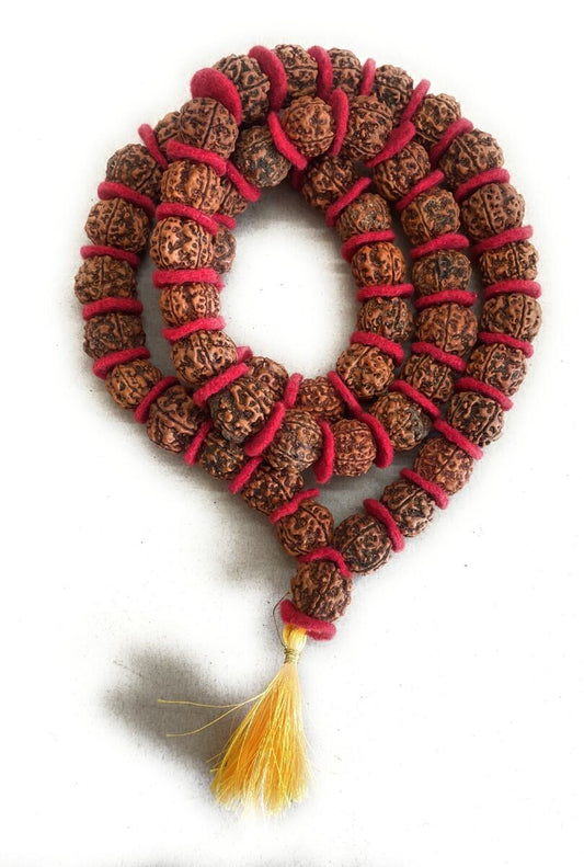 5 Mukhi Rudraksha Mala 100% Original ( 108 Beads )