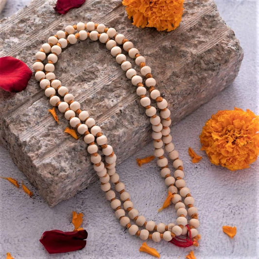 White Chandan Mala 100% Original